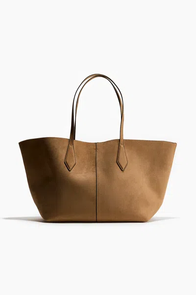 H&m Shopper In Beige