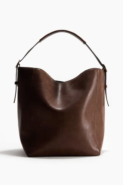 H&m Shopper In Brown