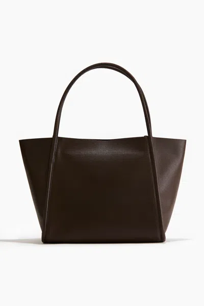 H&m Shopper In Dark Brown