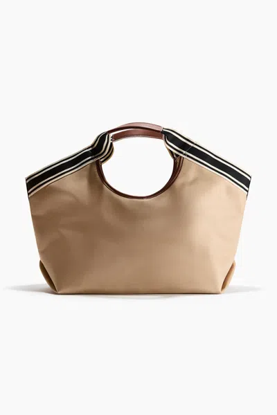 H&m Shopper In Light Beige