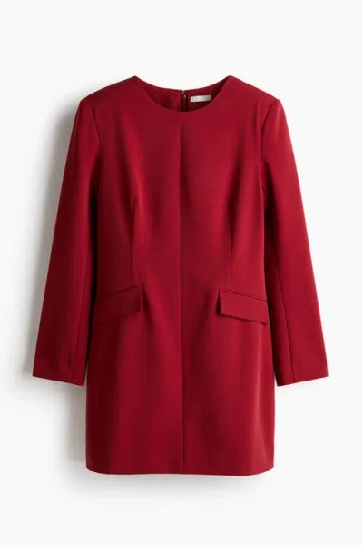H&m Short Dress In Red