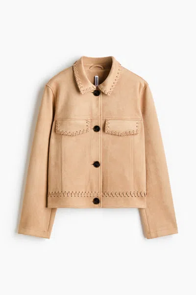 H&m Short Jacket In Brown