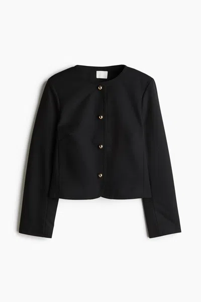 H&m Short Jacket In Black