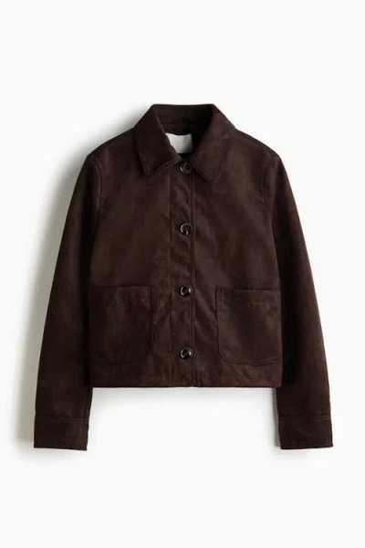 H&m Short Jacket In Brown