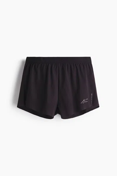 H&m Short Running Shorts With Drymove In Black