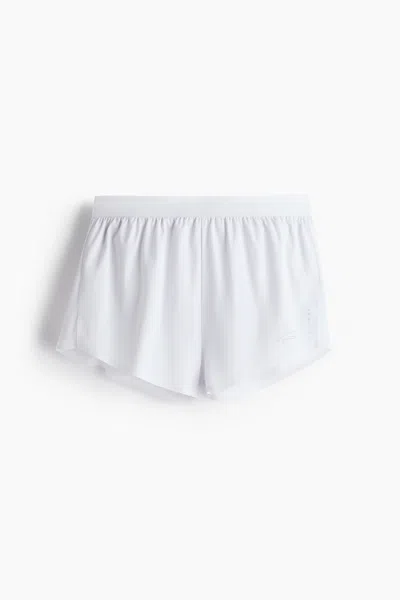 H&m Short Running Shorts With Drymove In White