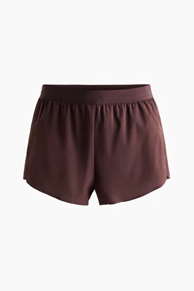 H&m Short Running Shorts With Drymove In Brown
