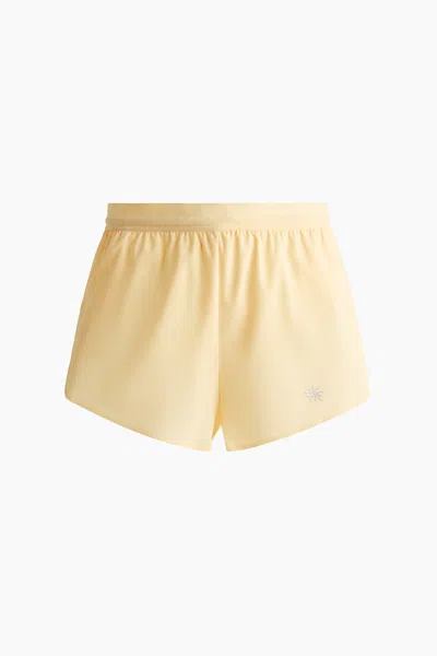 H&m Short Running Shorts In Yellow