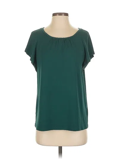 Pre-owned H&m Short Sleeve Blouse In Blue