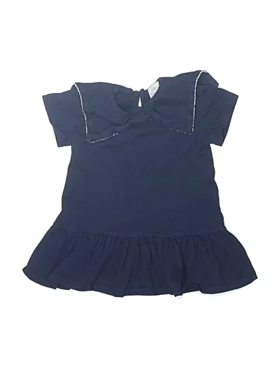 Pre-owned H&m Kids' Short Sleeve Blouse In Blue