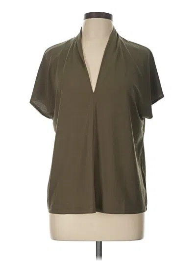 H&m Short Sleeve Blouse In Green