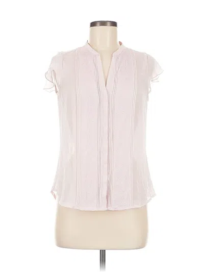 Pre-owned H&m Short Sleeve Blouse In Pink