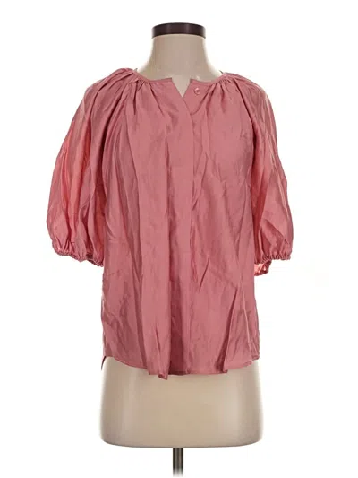 H&m Short Sleeve Blouse In Pink