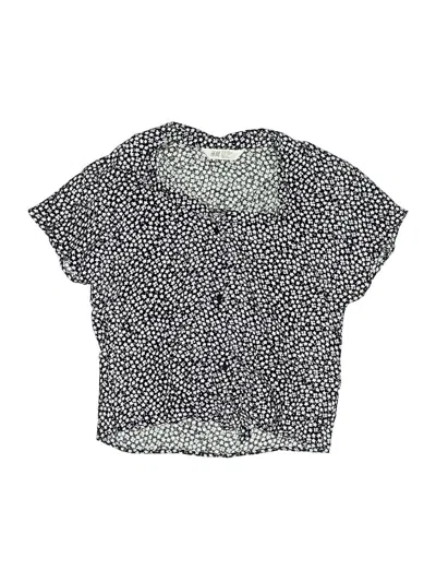 Pre-owned H&m Kids' Short Sleeve Blouse In Purple