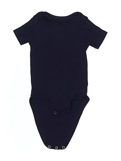 Pre-owned H&m Kids' Short Sleeve Onesie In Blue