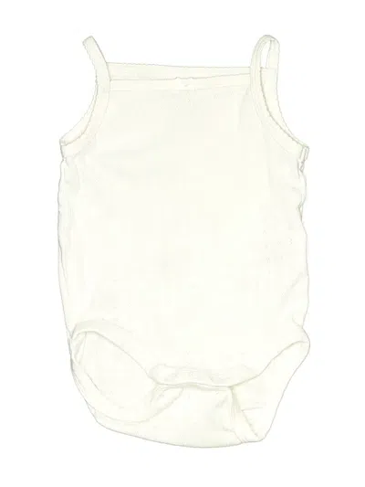 Pre-owned H&m Babies' Short Sleeve Onesie In White