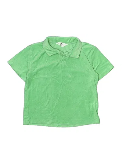 Pre-owned H&m Kids' Short Sleeve Polo Shirt In Green