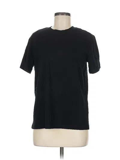Pre-owned H&m Short Sleeve T-shirt In Black