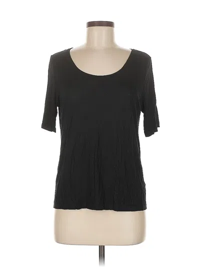 Pre-owned H&m Short Sleeve T-shirt In Black