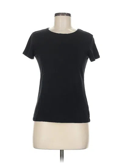 Pre-owned H&m Short Sleeve T-shirt In Black