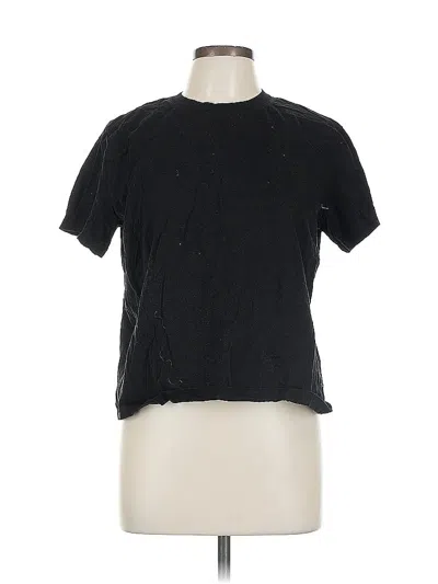 Pre-owned H&m Short Sleeve T-shirt In Black
