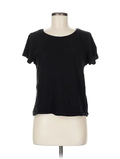 Pre-owned H&m Short Sleeve T-shirt In Black