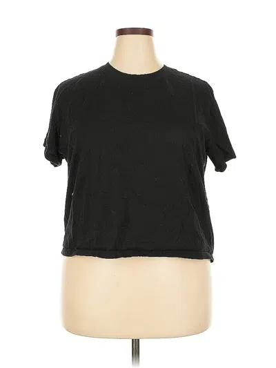 Pre-owned H&m Short Sleeve T-shirt In Black