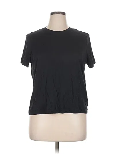 Pre-owned H&m Short Sleeve T-shirt In Black