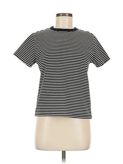 Pre-owned H&m Short Sleeve T-shirt In Black