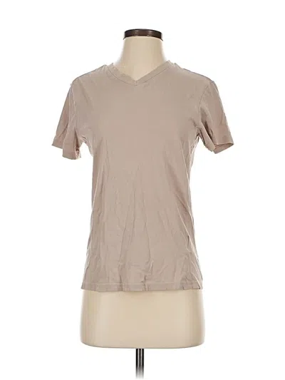 Pre-owned H&m Short Sleeve T-shirt In Brown