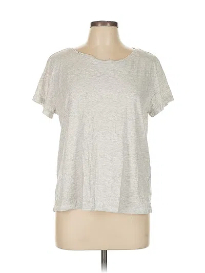 Pre-owned H&m Short Sleeve T-shirt In Silver