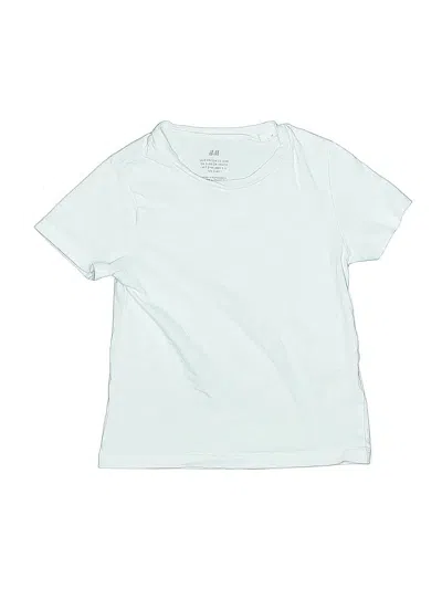 Pre-owned H&m Kids' Short Sleeve T-shirt In White