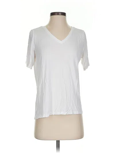 Pre-owned H&m Short Sleeve T-shirt In White