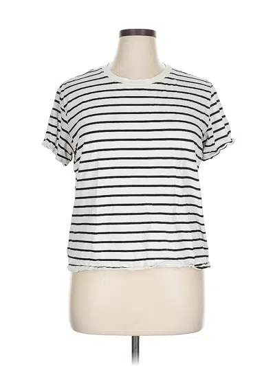 Pre-owned H&m Short Sleeve T-shirt In White