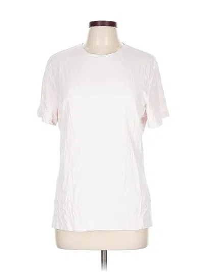 Pre-owned H&m Short Sleeve T-shirt In White