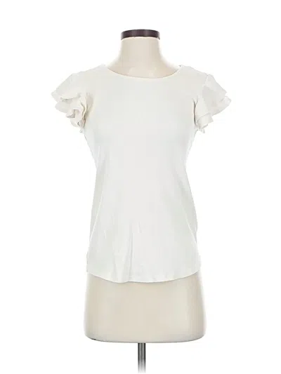 Pre-owned H&m Short Sleeve T-shirt In White