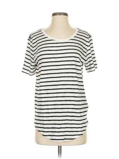 Pre-owned H&m Short Sleeve T-shirt In White