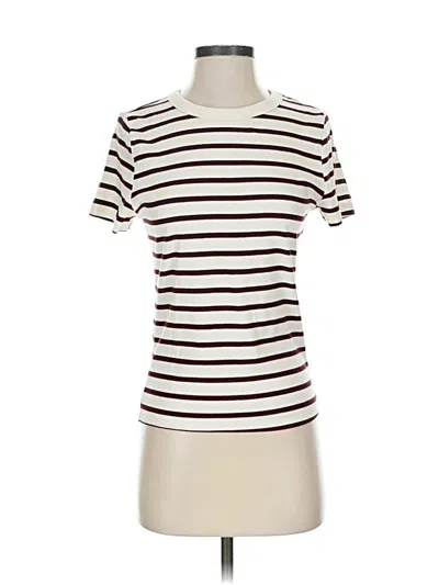 Pre-owned H&m Short Sleeve T-shirt In White