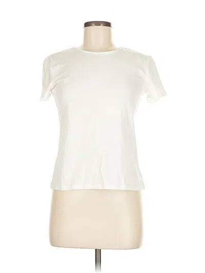 Pre-owned H&m Short Sleeve T-shirt In White
