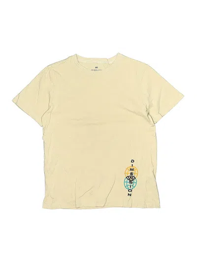 Pre-owned H&m Kids' Short Sleeve T-shirt In Yellow
