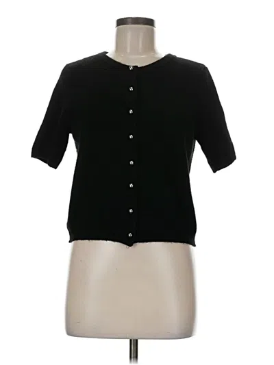 Pre-owned H&m Short Sleeve Top Black Sweetheart Neckline Tops