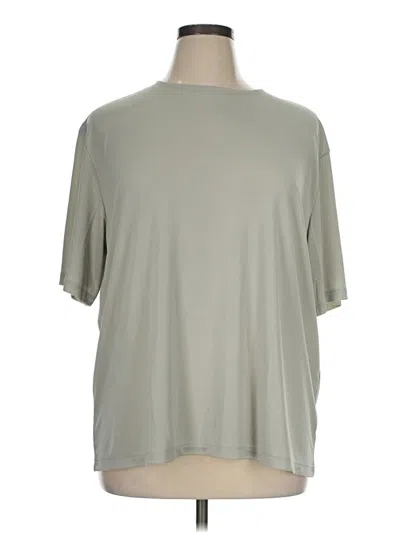 Pre-owned H&m Short Sleeve Top Gray Crew Neck Tops