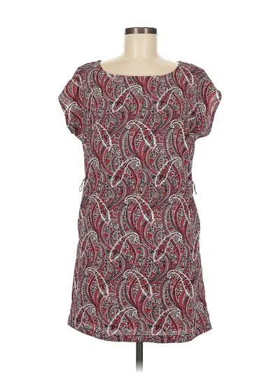 Pre-owned H&m Short Sleeve Top Red Scoop Neck Tops