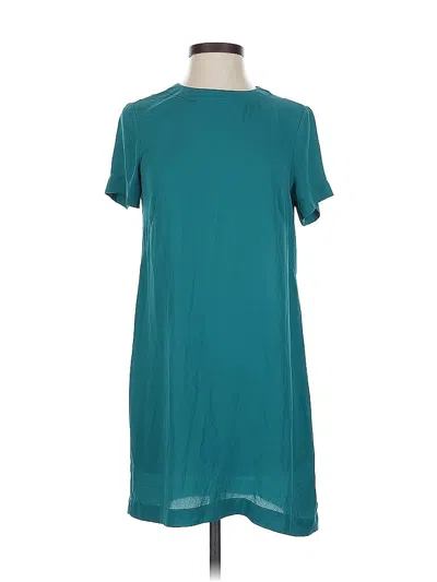 Pre-owned H&m Short Sleeve Top Teal Scoop Neck Tops