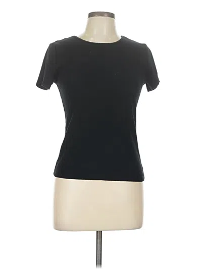 Pre-owned H&m Short Sleeve T-shirt In Black