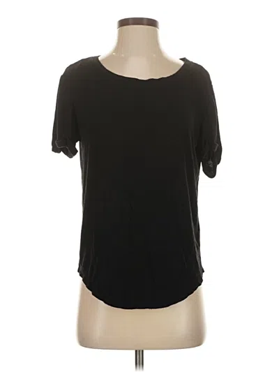 Pre-owned H&m Short Sleeve T-shirt In Black