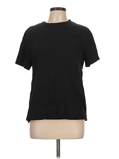 Pre-owned H&m Short Sleeve T-shirt In Black