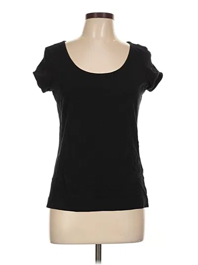 Pre-owned H&m Short Sleeve T-shirt In Black