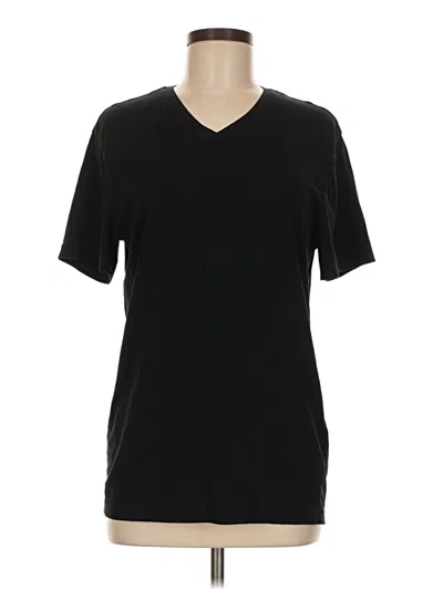 Pre-owned H&m Short Sleeve T-shirt In Black