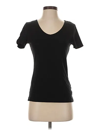 Pre-owned H&m Short Sleeve T-shirt In Black